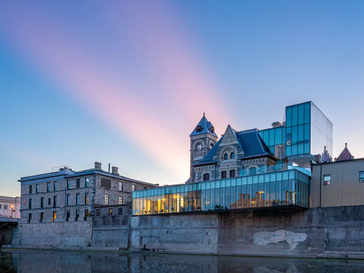 Historic stone building in Cambridge, Ontario